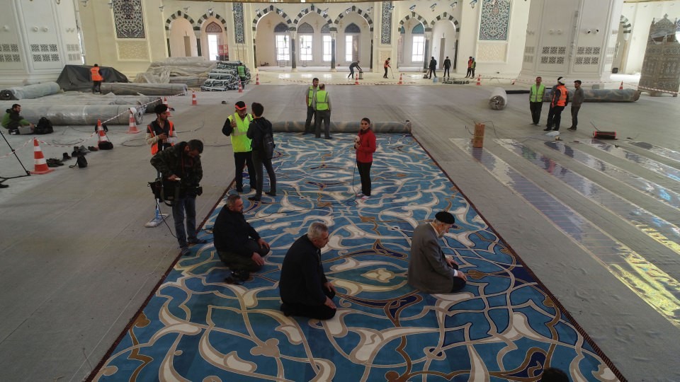 Çamlıca camii'nde sona gelindi