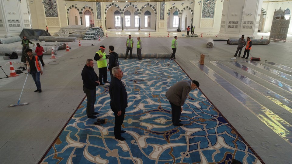 Çamlıca camii'nde sona gelindi