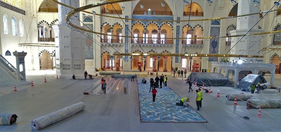 Çamlıca camii'nde sona gelindi