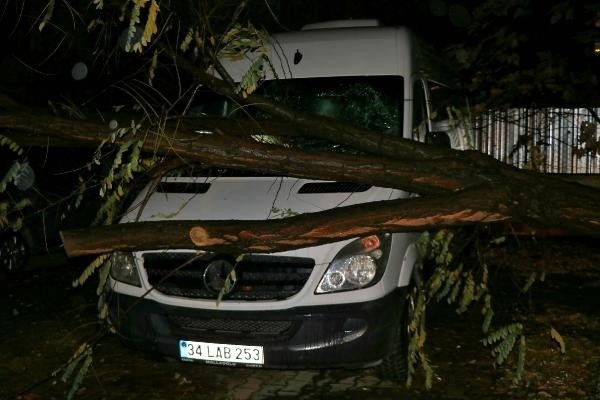 İştanbul'da şiddetli fırtına ve sağanak