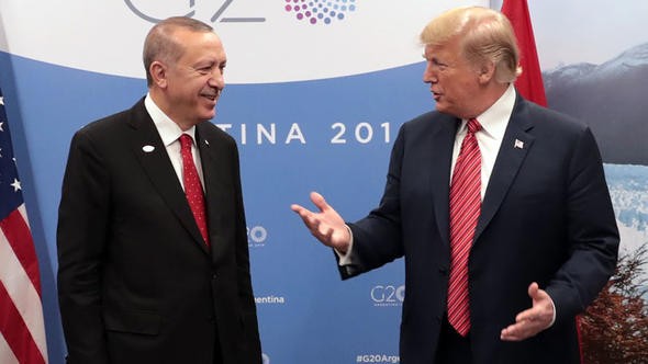 İşte Erdoğan ve Trump görüşmesinden kareler 