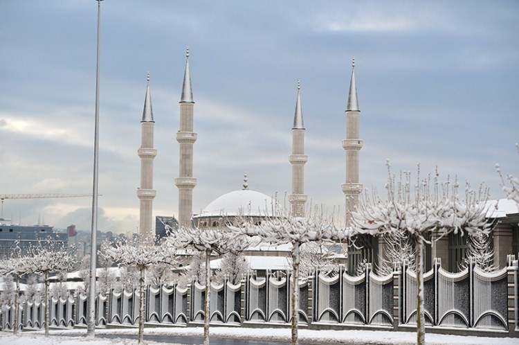 Cumhurbaşkanlığı Külliyesi'nde kış