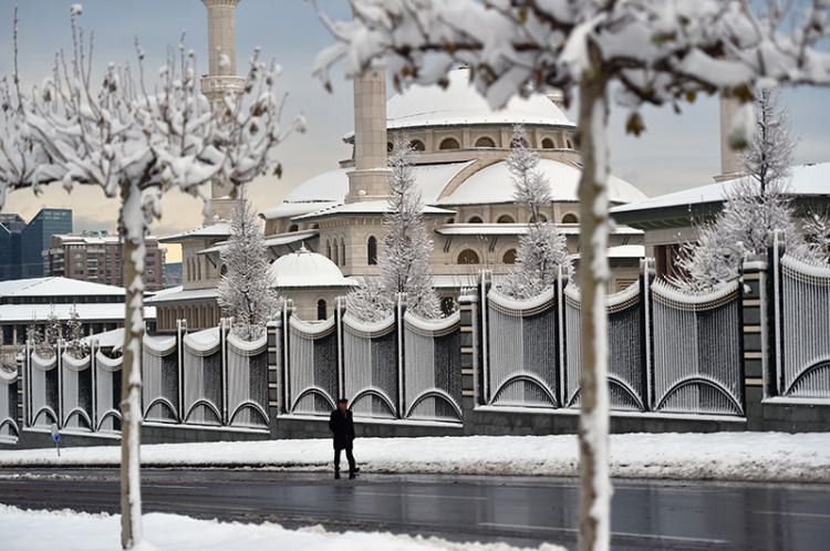 Cumhurbaşkanlığı Külliyesi'nde kış