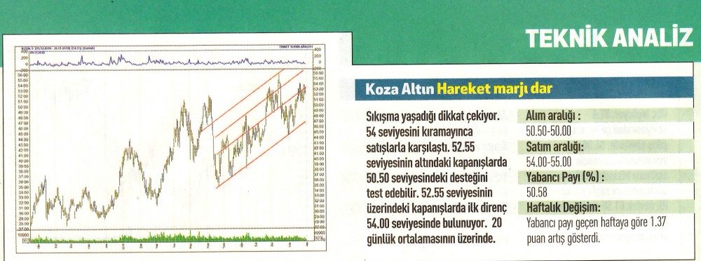 17 hisselik teknik analiz