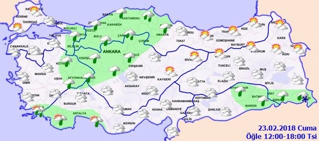 Kar Sibirya'dan yola çıktı