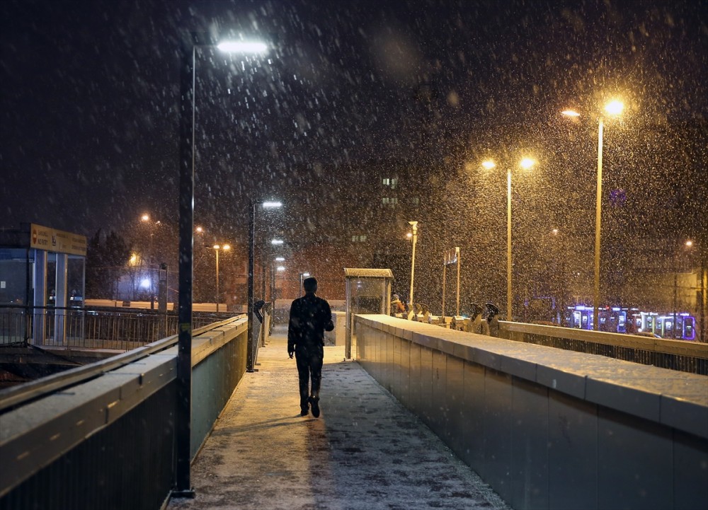 İstanbul'dan kar manzaraları