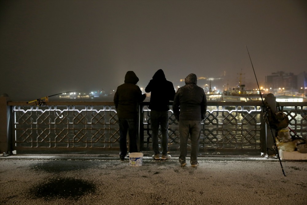 İstanbul'dan kar manzaraları