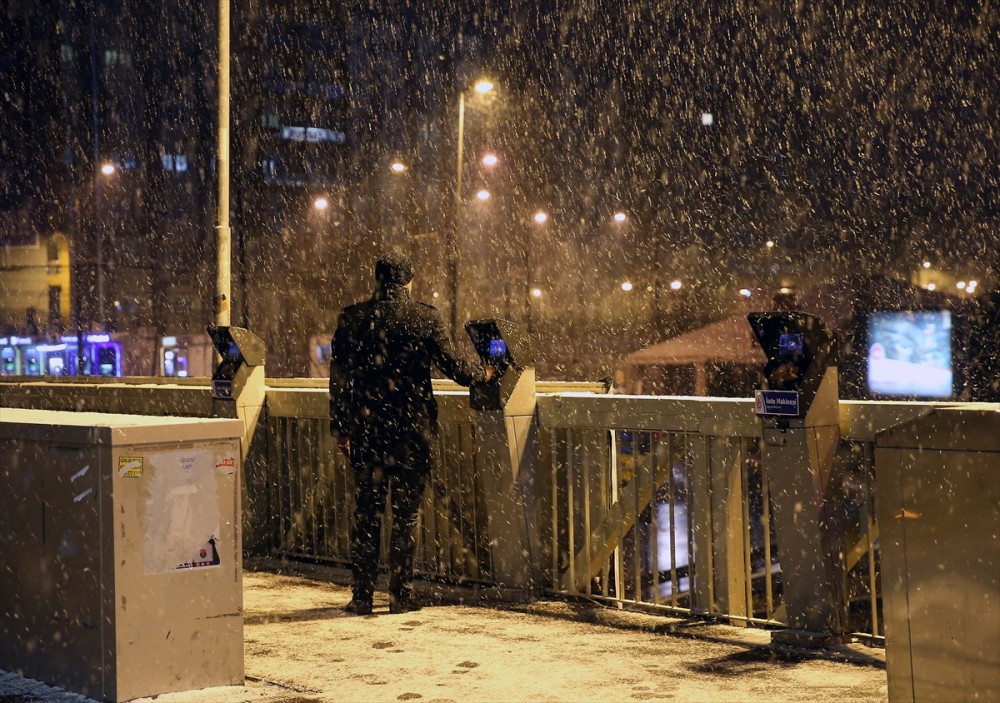 İstanbul'dan kar manzaraları