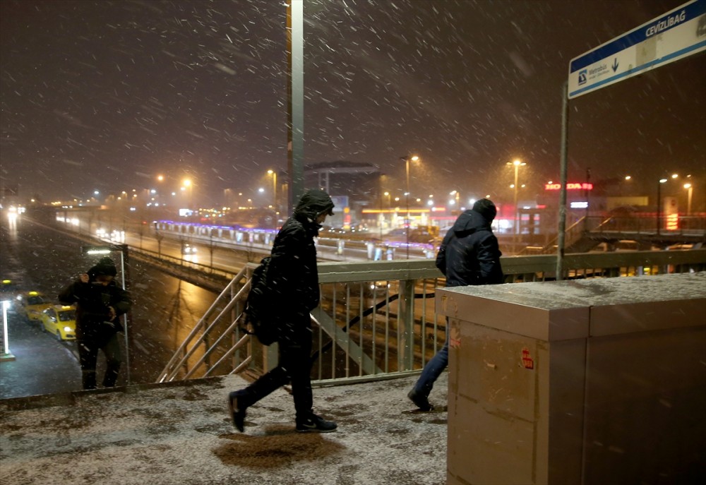 İstanbul'dan kar manzaraları