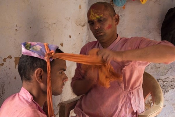 Hindistan'daki bahar festivalinden görüntüler