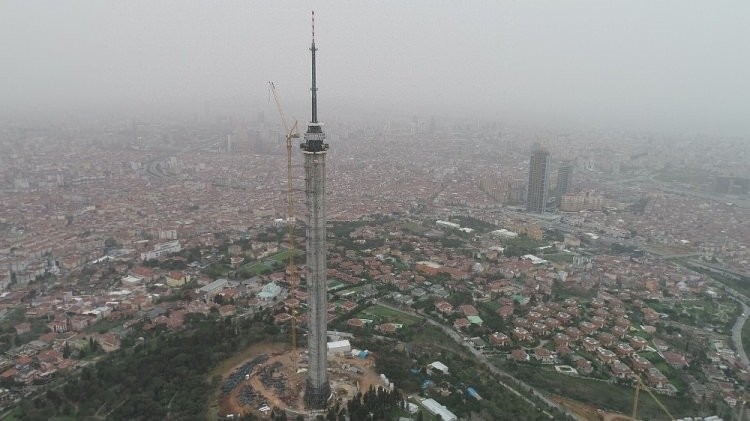 Çamlıca Kulesi'nin anteninde sona gelindi