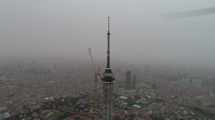 Çamlıca Kulesi'nin anteninde sona gelindi