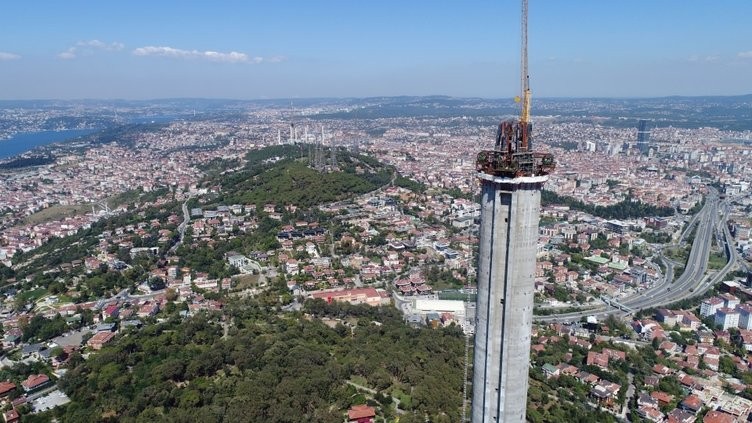 Çamlıca Kulesi'nin anteninde sona gelindi