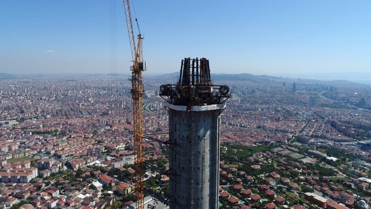 Çamlıca Kulesi'nin anteninde sona gelindi