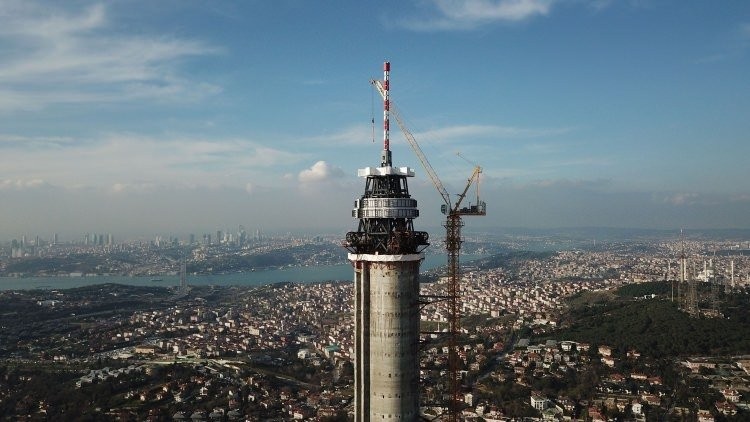 Çamlıca Kulesi'nin anteninde sona gelindi