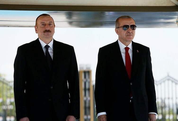 Erdoğan Aliyev'i Külliye'de ağırladı