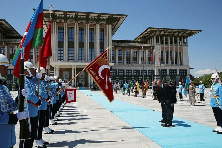 Erdoğan Aliyev'i Külliye'de ağırladı