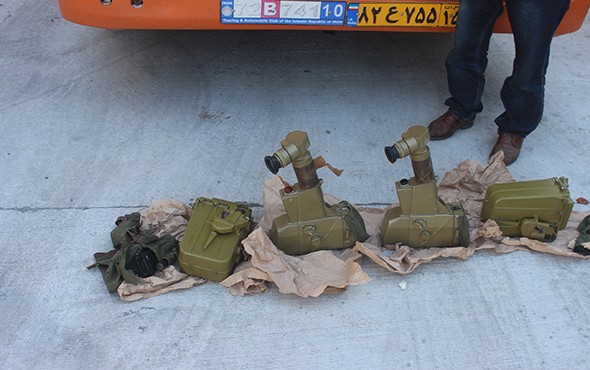 Bebek bezi var dedikleri TIR'dan antitank füzesi çıktı!