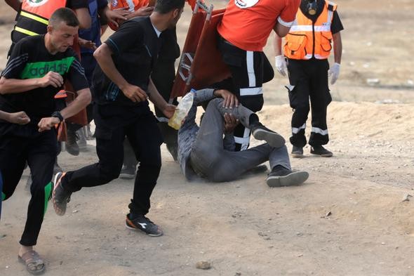 İsrail askerinin ateş açtığı Gazze'den ilk kareler!