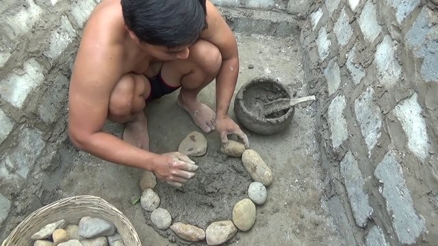 Doğadaki malzemeleri kullanarak öyle birşey yaptı ki!