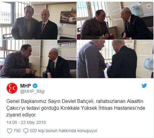 Devlet Bahçeli'den Alaattin Çakıcı'ya ziyaret