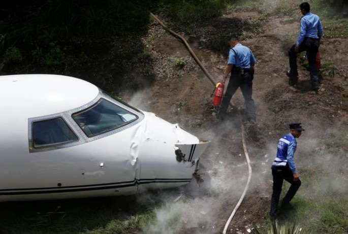 Honduras'ta özel jet düştü: 6 yaralı