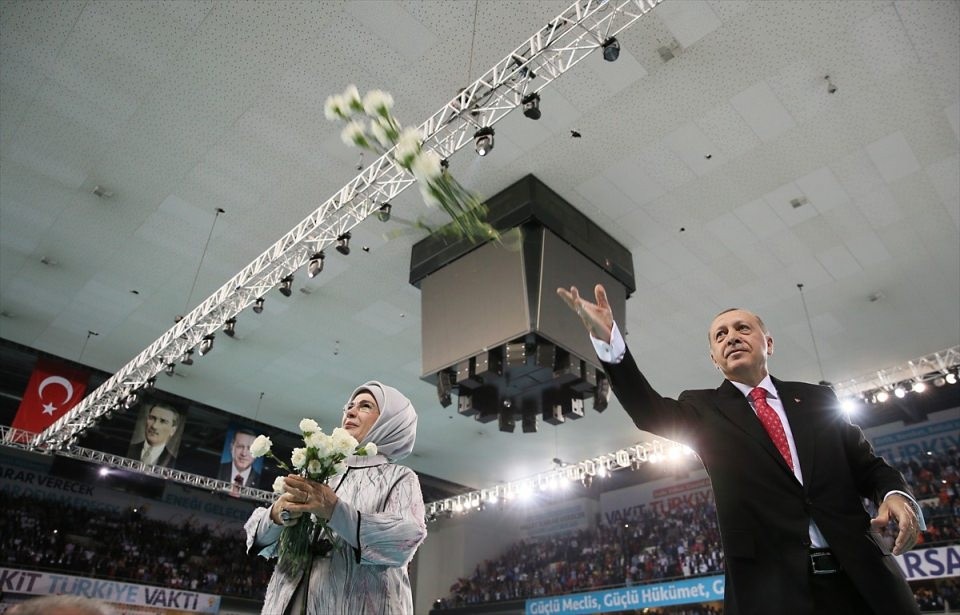 Erdoğan'ın seçim beyannamesini açıkladığı toplantıdan dikkat çeken kareler