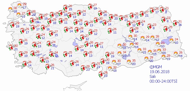 Meteoroloji'den iki bölgeye sağanak uyarısı