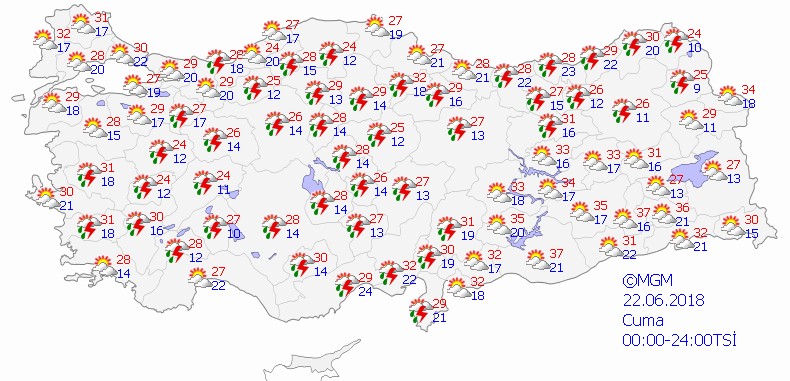 Meteoroloji'den iki bölgeye sağanak uyarısı