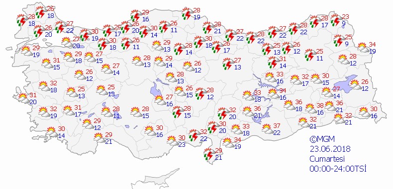 Meteoroloji'den iki bölgeye sağanak uyarısı