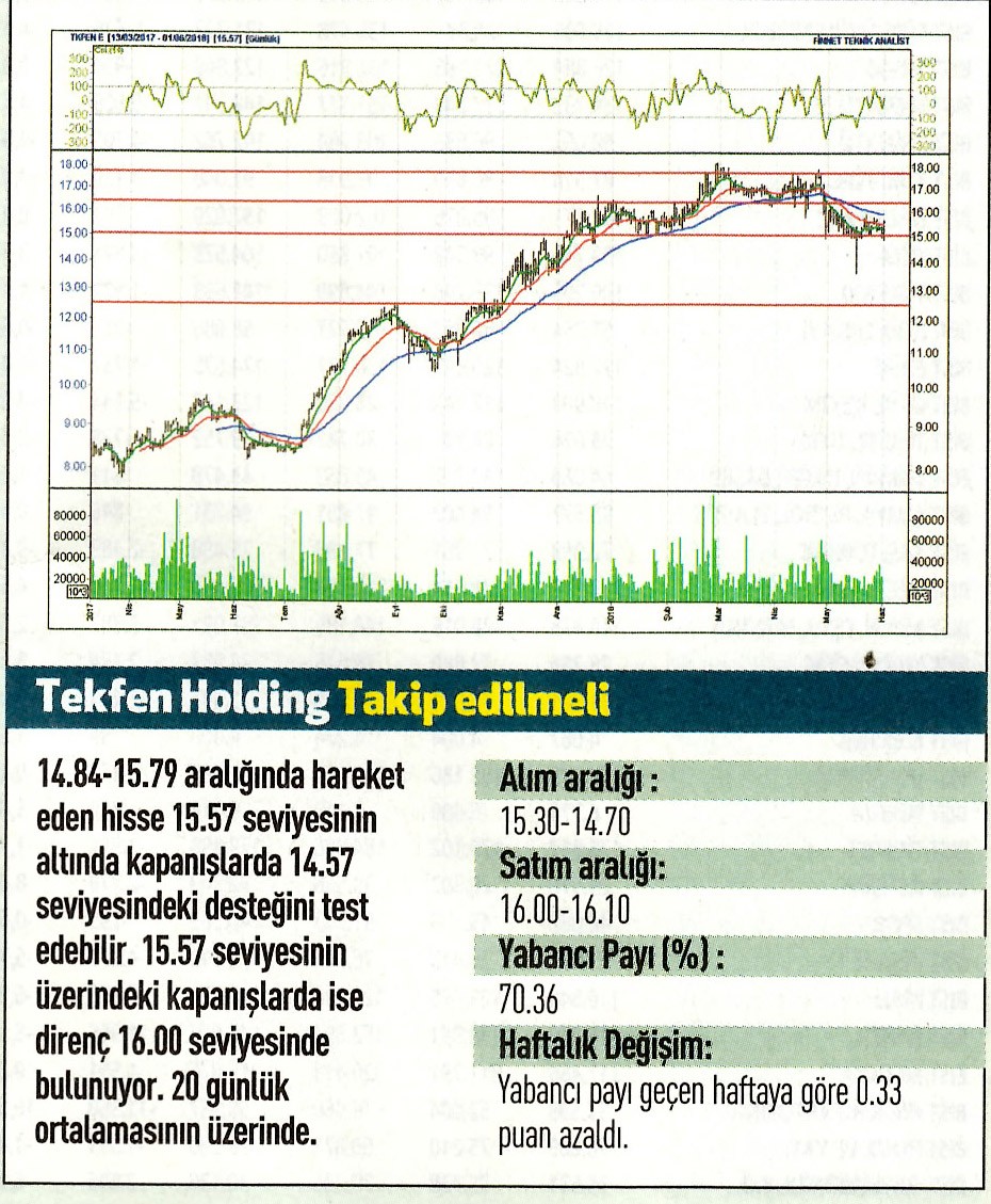 17 hisselik teknik analiz