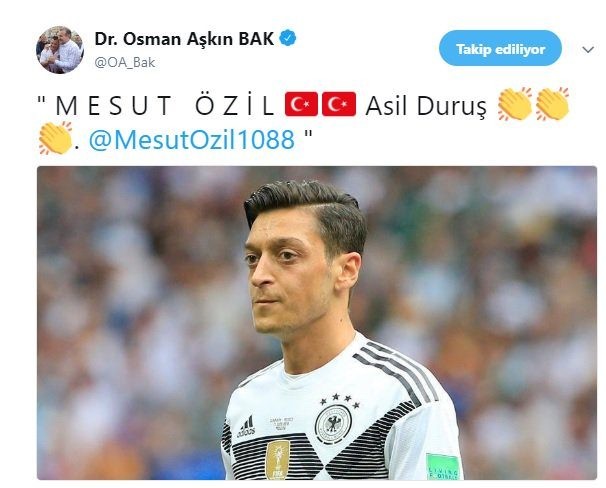 Mesut Özil'e Türkiye'den destek yağıyor!