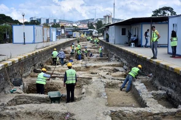 İşte Haydarpaşa'dan çıkan tarihi kalıntılar