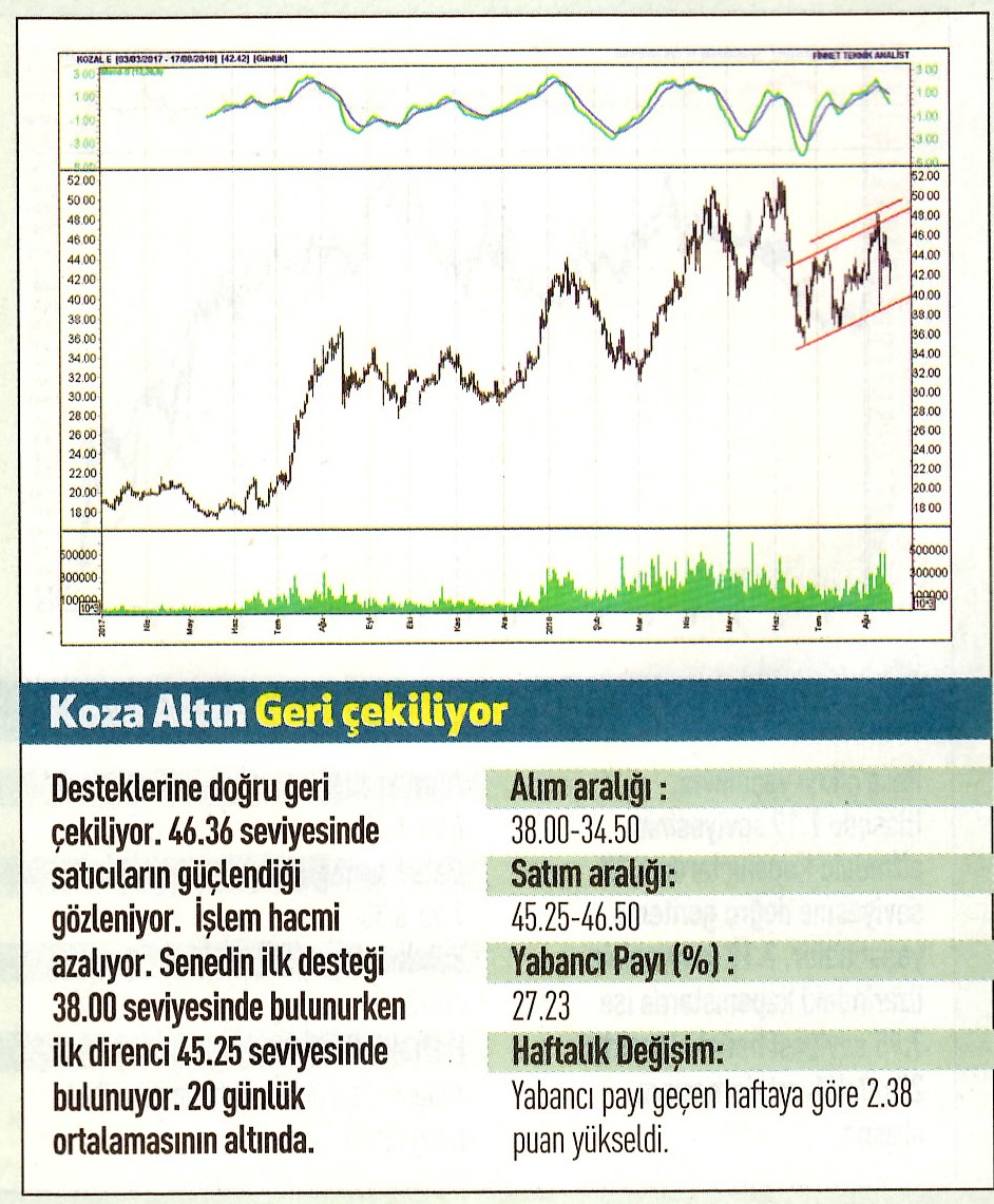 17 hisselik teknik analiz