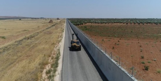 Suriye sınırına yapılan duvarlarda sona gelindi 