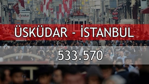 İşte Türkiye'nin en kalabalık ilçeleri