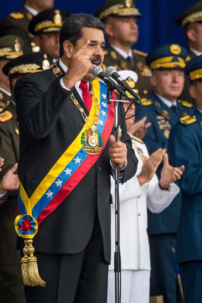 Maduro'ya suikast anı