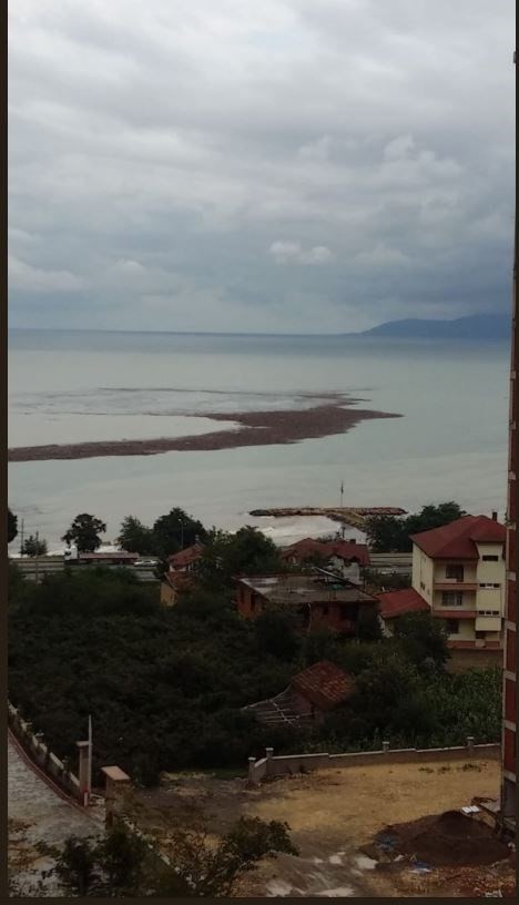 Ordu'da tonlarca fındık denize aktı