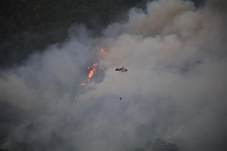 Hatay'daki yangından görüntüler