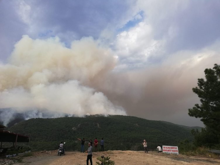 Hatay'daki yangından görüntüler