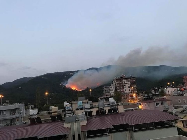 Hatay'daki yangından görüntüler