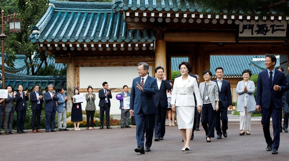 Güney Kore lideri Moon Jae-in Kore Zirvesi için Kuzey Kore'de