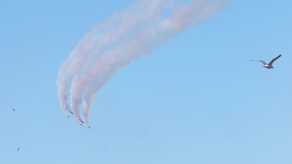 Türk Yıldızları İstanbul Boğazı'nda gösteri yaptı