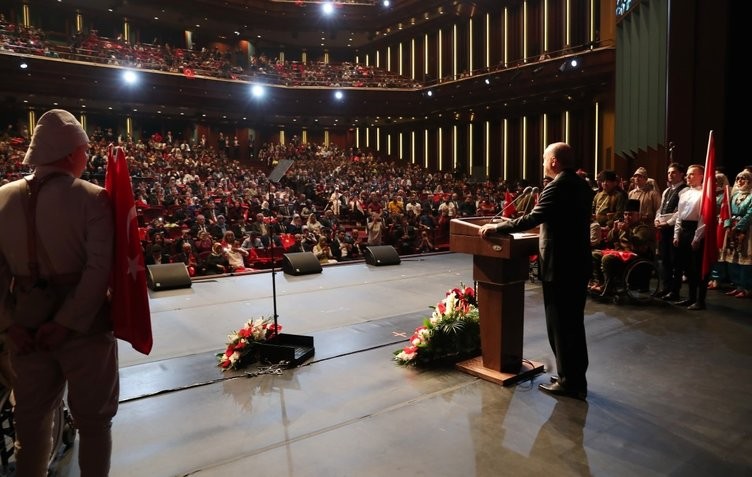 Recep Tayyip Erdoğan Gazileri ağırladı