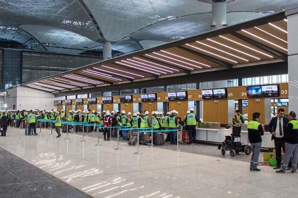 İstanbul Yeni Havalimanında ilk yolcu testi gerçekleştirildi