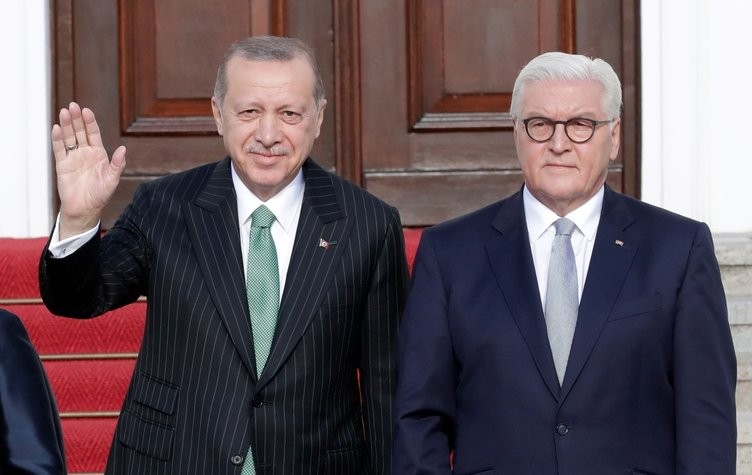  Erdoğan Steinmeier tarafından böyle karşılandı