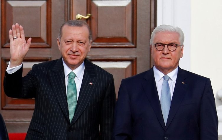  Erdoğan Steinmeier tarafından böyle karşılandı