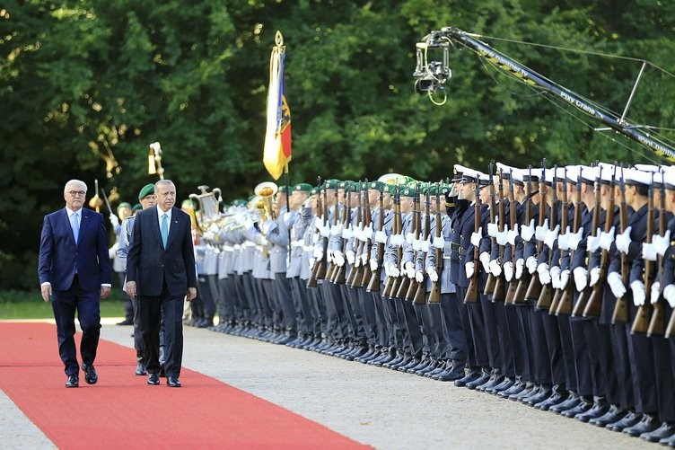  Erdoğan Steinmeier tarafından böyle karşılandı