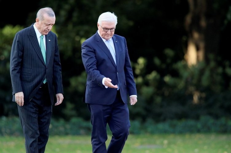  Erdoğan Steinmeier tarafından böyle karşılandı