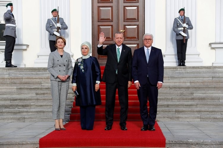  Erdoğan Steinmeier tarafından böyle karşılandı